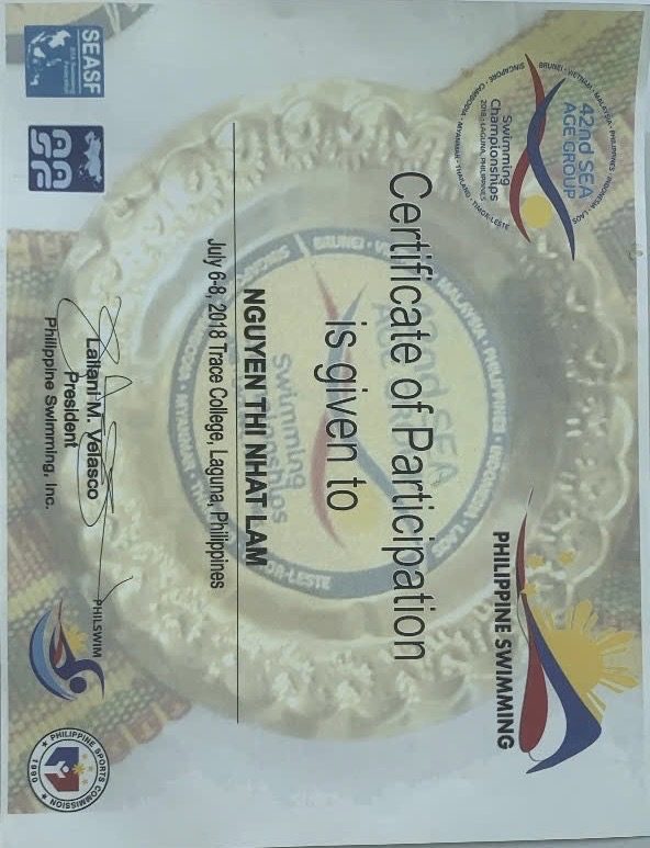 Certificate of participation