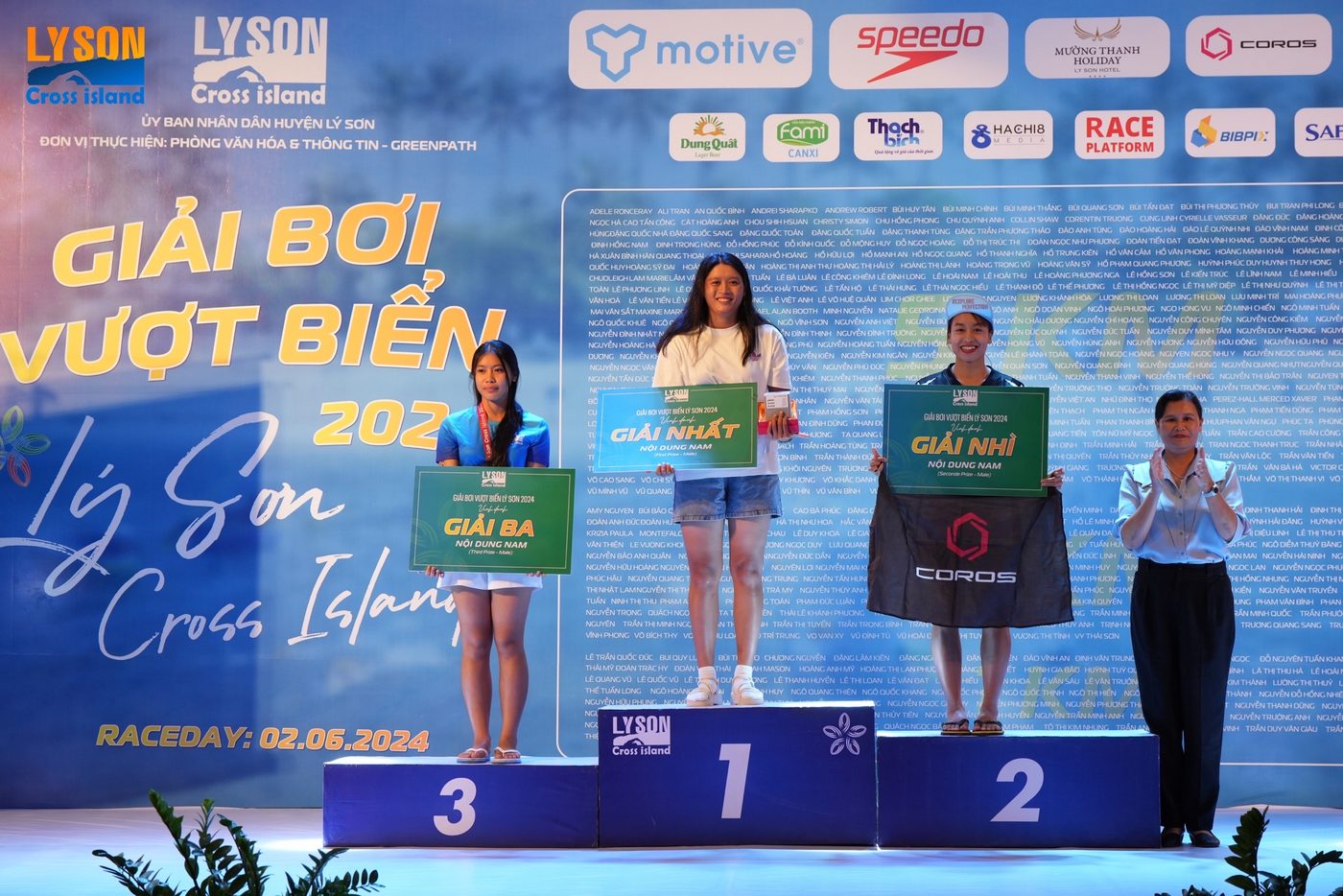 Open-water podium finish